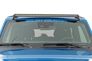 LED Light Bar - Rough Country - 40 Inch Black Series, Single Row - Black